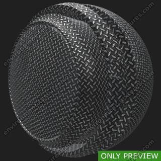 PBR Substance Material of Metal Floor Industrial